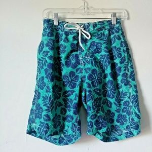 5/$15 Trunks Surf  Men Green Small Swim Trunks